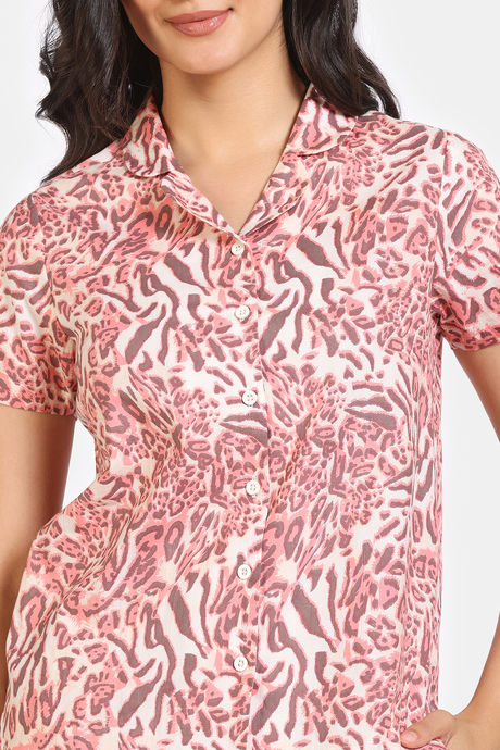 Zivame 2 Mile Fashion Woven Pyjama Set - Peony — image 6