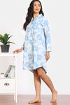 Zivame 2 Mile Fashion Woven Knee Length Loungewear Dress - Marshmallow — thumbnail 4