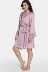 Zivame Bridal Woven Robes - Elderberry — thumbnail 2