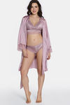 Zivame Bridal Woven Robes - Elderberry — thumbnail 5