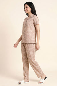 Zivame Buttersoft Knit Poly Pyjama Set - Roebuck — thumbnail 2