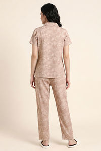 Zivame Buttersoft Knit Poly Pyjama Set - Roebuck — thumbnail 3