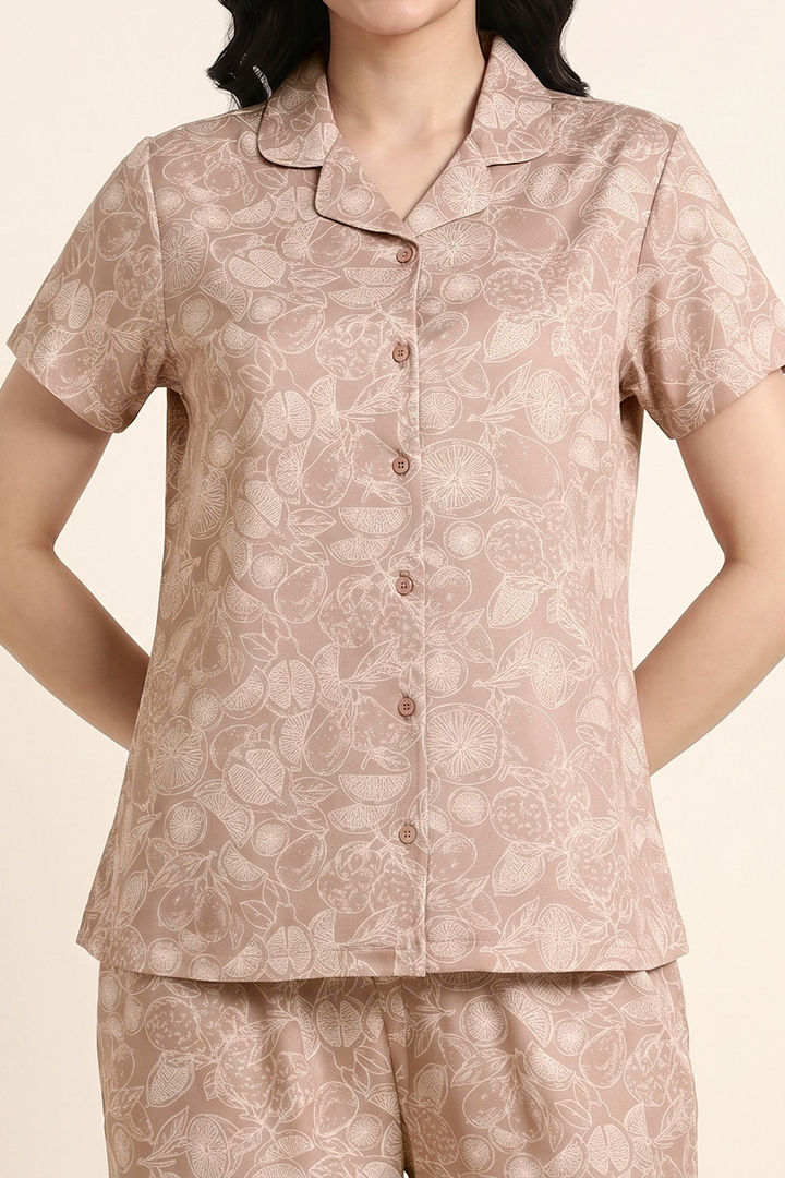Zivame Buttersoft Knit Poly Pyjama Set - Roebuck — image 4