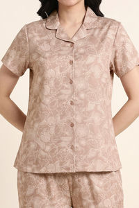 Zivame Buttersoft Knit Poly Pyjama Set - Roebuck — thumbnail 4
