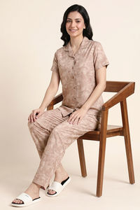 Zivame Buttersoft Knit Poly Pyjama Set - Roebuck — thumbnail 5