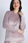 Zivame Velour Loungewear Set - Fawn — thumbnail 5