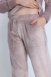 Zivame Velour Loungewear Set - Fawn — thumbnail 7
