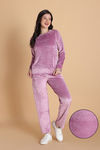 Zivame Velour Loungewear Set - Polignac — thumbnail 1