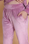 Zivame Velour Loungewear Set - Polignac — thumbnail 6