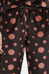 Zivame Knit Poly Velour Loungewear Set - Caviar — thumbnail 6