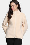 Zivame Winter Plum Sherpa Sweatshirt - Ecru — thumbnail 2