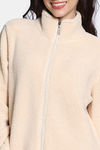 Zivame Winter Plum Sherpa Sweatshirt - Ecru — thumbnail 5