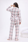 Zivame Checkered Charm Flannel Pyjama Set - Pristne — thumbnail 3
