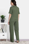 Zivame 2 Mile Fashion Knit Cotton Loungwear Set - Cypress — thumbnail 3