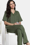 Zivame 2 Mile Fashion Knit Cotton Loungwear Set - Cypress — thumbnail 4