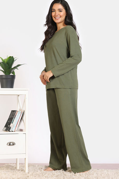 Zivame 2 Mile Fashion Knit Cotton Lifewear Set - Cypress — image 4