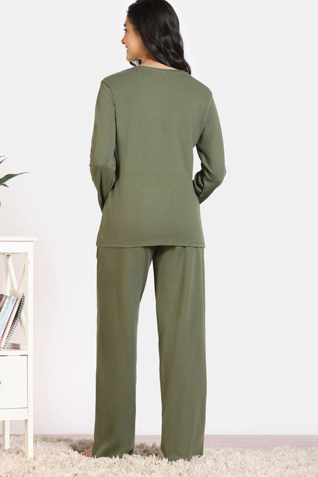 Zivame 2 Mile Fashion Knit Cotton Lifewear Set - Cypress — image 5