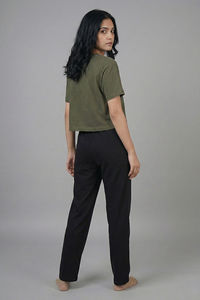 Zivame Mickey Knit Cotton Loungewear Set - Grape Leaf — thumbnail 3