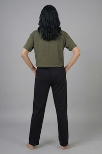 Zivame Mickey Knit Cotton Loungewear Set - Grape Leaf — thumbnail 4