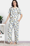 Zivame 2 Mile Fashion Knit Cotton Loungewear Set - Marshmallow — thumbnail 3