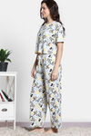 Zivame 2 Mile Fashion Knit Cotton Loungewear Set - Marshmallow — thumbnail 4