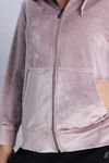 Zivame Knit Poly Velour Jacket - Fawn — thumbnail 6