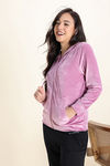 Zivame Knit Poly Velour Jacket - Polignac — thumbnail 2