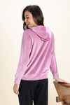 Zivame Knit Poly Velour Jacket - Polignac — thumbnail 3