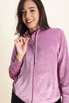 Zivame Knit Poly Velour Jacket - Polignac — thumbnail 5