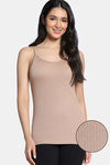 Zivame Knit Poly Thermal Spaghetti Top - Roebuck — thumbnail 1