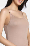 Zivame Knit Poly Thermal Spaghetti Top - Roebuck — thumbnail 5