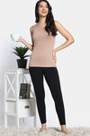 Zivame Knit Poly Thermal Spaghetti Top - Roebuck — thumbnail 4