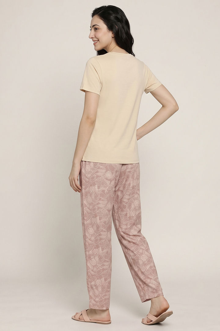 Zivame Buttersoft Knit Poly Pyjama Set - Roebuck — image 5