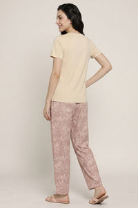 Zivame Buttersoft Knit Poly Pyjama Set - Roebuck — thumbnail 5