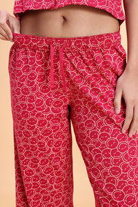 Zivame Smiley World Knit Cotton Loungewear Set - Jazzy — thumbnail 8