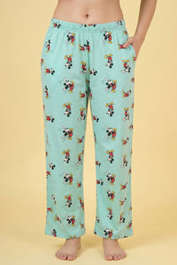Zivame Mickey & Friends Knit Cotton Loungewear Set - Yucca — thumbnail 6