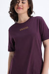 Zivame Garfield Knit Cotton Loungewear Set - Fig — thumbnail 5