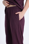 Zivame Garfield Knit Cotton Loungewear Set - Fig — thumbnail 7