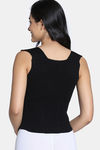Zivame Thermal Bra Top With Inbuilt Cups - Black — thumbnail 3