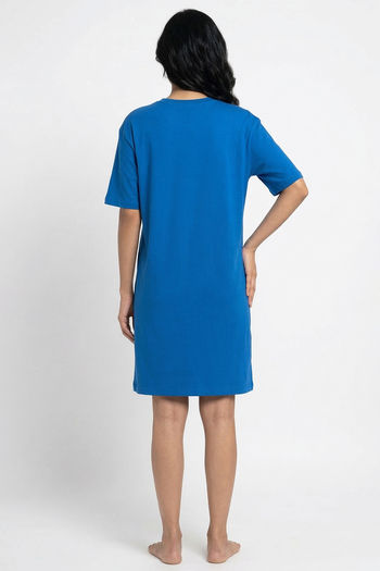 Zivame Donald Duck Knit Cotton Loungwear Dress - Daphne — image 2