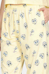 Zivame 2 Mile Fashion Knit Cotton Pyjama Set - Popcorn — thumbnail 7