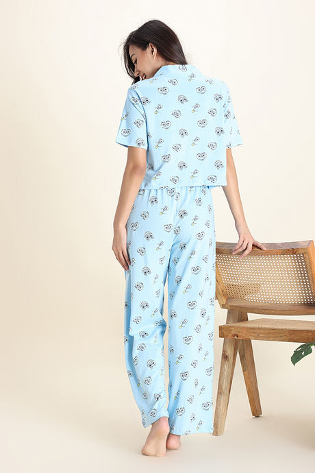 Zivame Sponge Bob Knit Cotton Pyjama Set - Countryair — image 5
