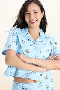 Zivame Sponge Bob Knit Cotton Pyjama Set - Countryair — thumbnail 6