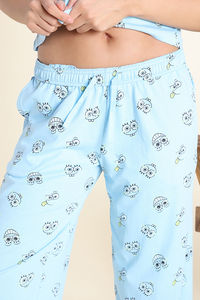 Zivame Sponge Bob Knit Cotton Pyjama Set - Countryair — thumbnail 8