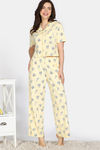 Zivame 2 Mile Fashion Knit Cotton Pyjama Set - Popcorn — thumbnail 2