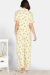 Zivame 2 Mile Fashion Knit Cotton Pyjama Set - Popcorn — thumbnail 4