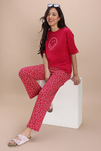 Zivame 2 Mile Fashion Knit Cotton Loungewear Set - Jazzy — thumbnail 2