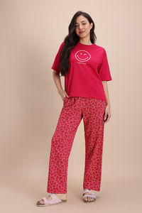 Zivame 2 Mile Fashion Knit Cotton Loungewear Set - Jazzy — thumbnail 3