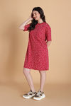 Zivame Smiley World 2 Mile Fashion Knit Cotton Loungewear Dress - Jazzy — thumbnail 2