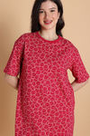 Zivame Smiley World 2 Mile Fashion Knit Cotton Loungewear Dress - Jazzy — thumbnail 5